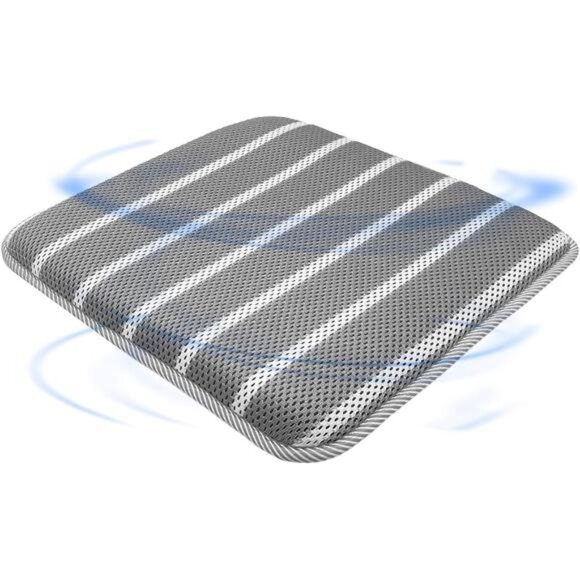 Office Chair Cushion Square Non Slip Seat Cushion 3D Air Mesh Pad Long Sitting - Picture 1 of 7